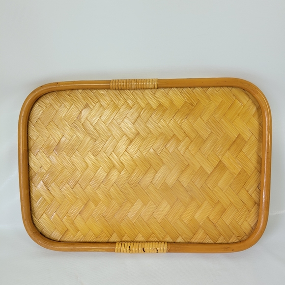 Vintage Bamboo Tray